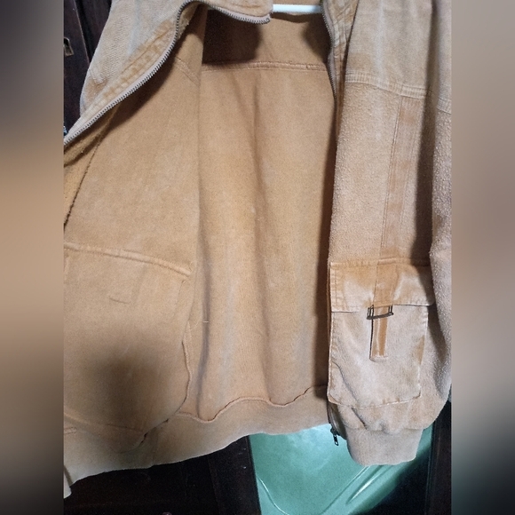 Forever 21 Terry and Distressed Modern Diver Jacket Size Medium - Picture 4 of 7